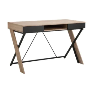 โต๊ะทำงาน รุ่นทูเล็น ขนาด 120 ซม. - สีแนทเชอรัลโอ๊ค/ดำ