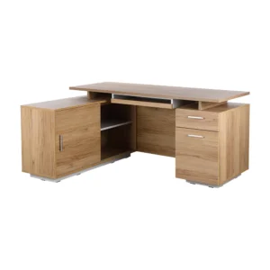 ชุดโต๊ะทำงาน รุ่นพรีเซ็นซ์ - สีไลท์ โอ๊ค