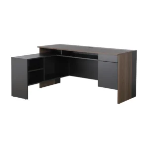 ชุดโต๊ะทำงาน รุ่นลาร่า - สีวอลนัท/เทาเข้ม