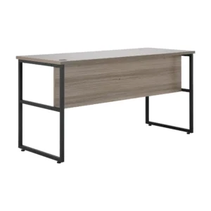 โต๊ะทำงานขาเหล็ก รุ่นแอคทีฟ ขนาด 150 ซม. - สีแนทเชอรัลโอ๊ค/ดำ
