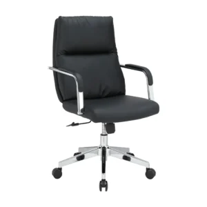 เก้าอี้สำนักงานพนักพิงกลาง รุ่นโคเน่ - สีดำ