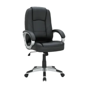 เก้าอี้สำนักงาน พนักพิงสูง รุ่นโดเซ่ - สีดำ