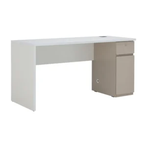 โต๊ะทำงาน รุ่นสไตล์โล่ พลัส ขนาด 150 ซม - สีขาว/เบจ