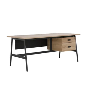โต๊ะทำงาน รุ่นยังโนเบิล - สีแนทเชอรัลโอ๊ค/ดำ